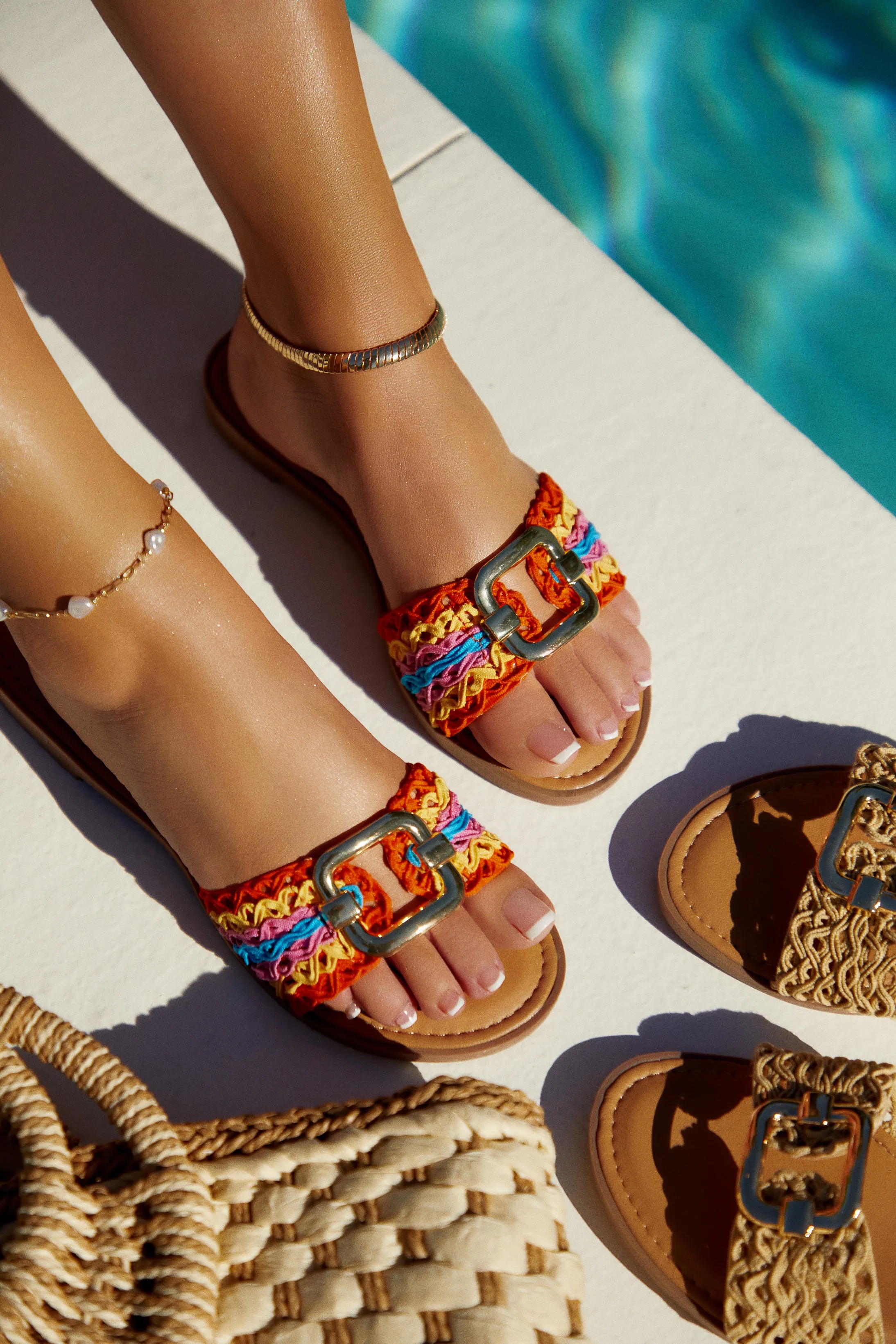 Acapulco Slip On Sandals - Multi