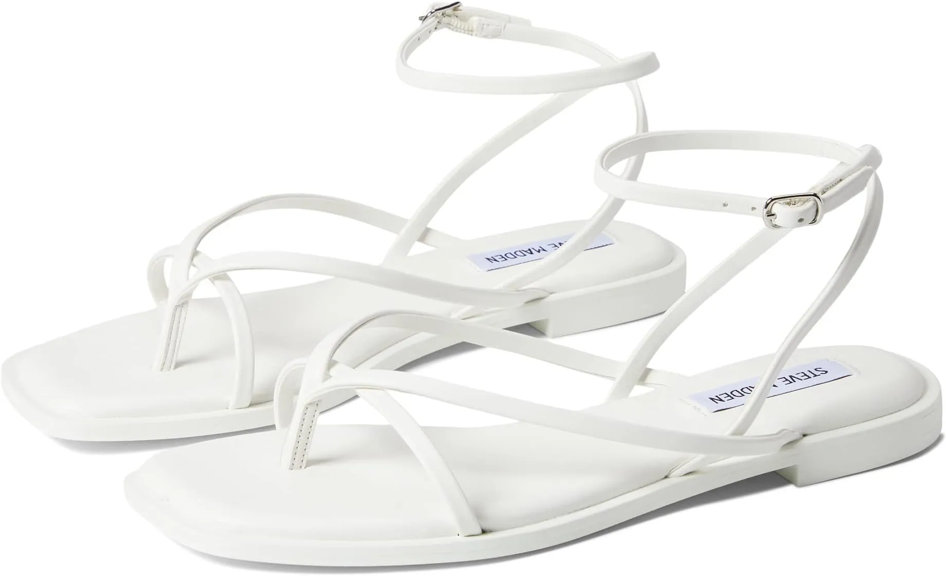 Agree Sandal Steve Madden Flat Sandals, White