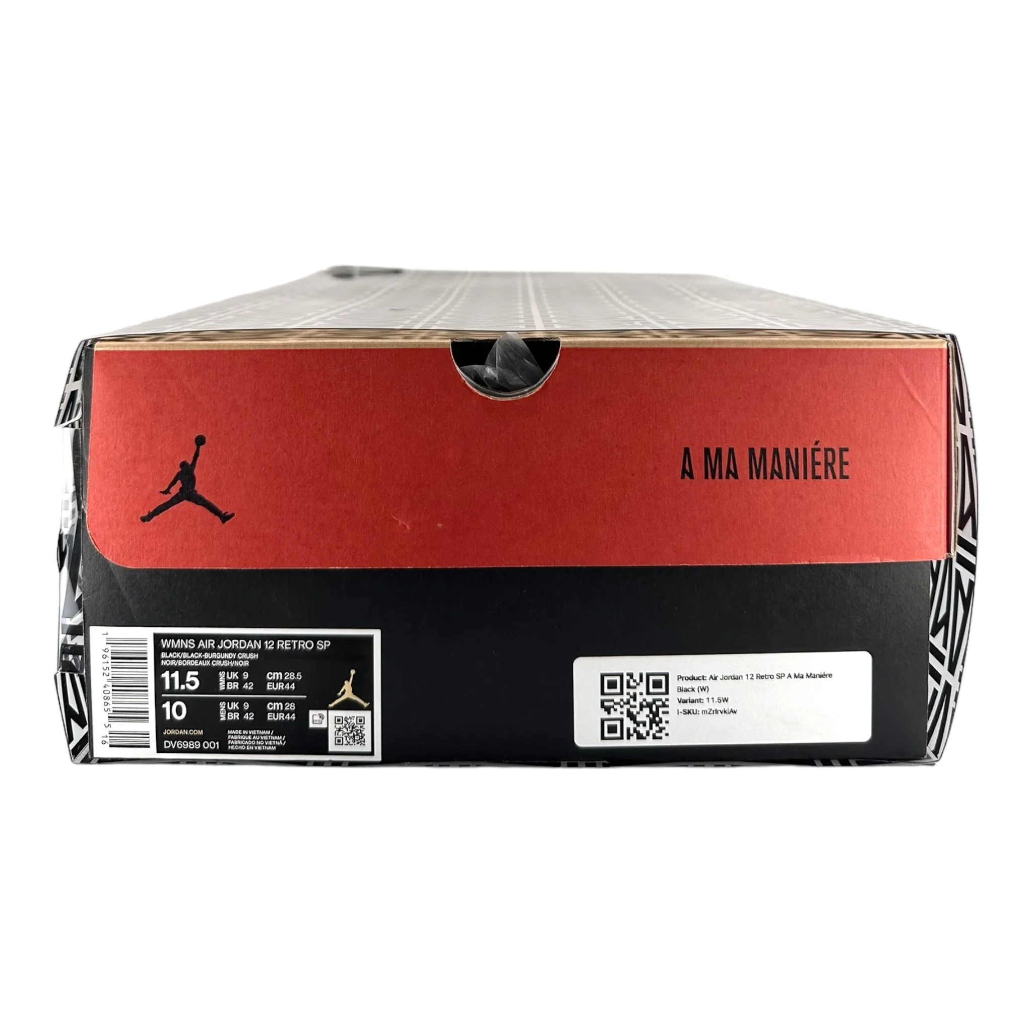 Air Jordan 12 Retro SP A Ma Maniére Black (W)