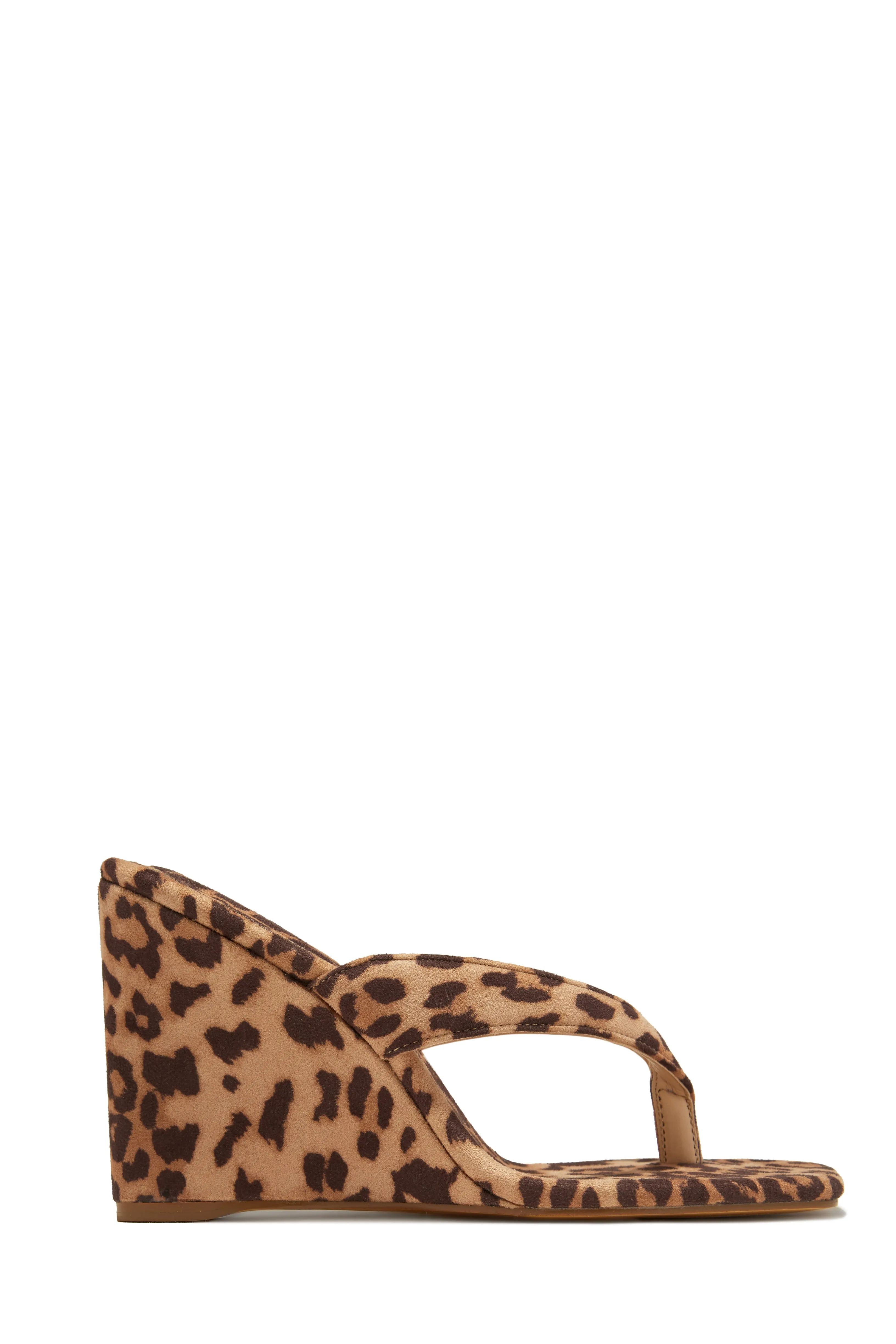 Alena Wedge Heel Mules - Red
