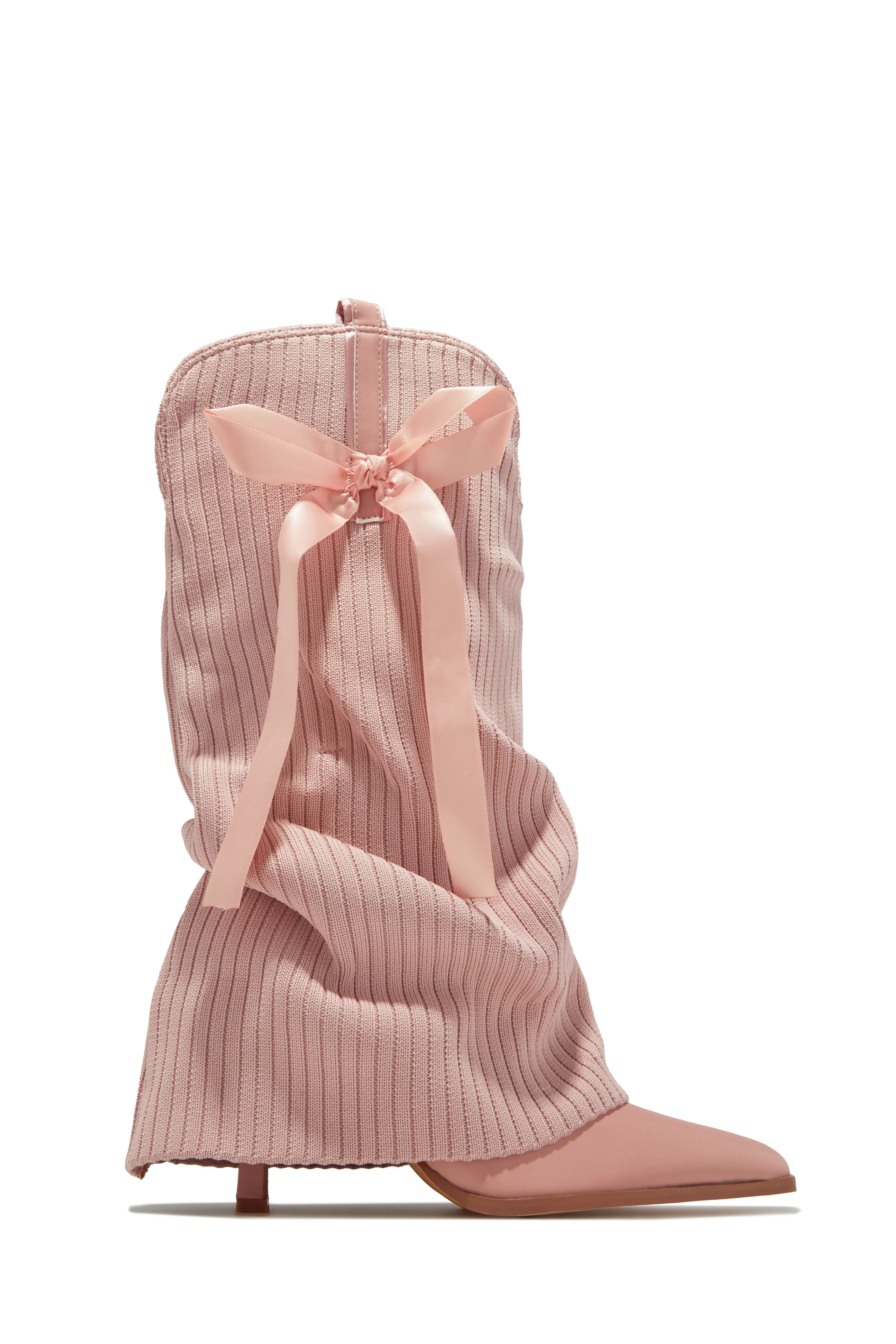 Annalee Below The Knee Slouch Boots - Cream