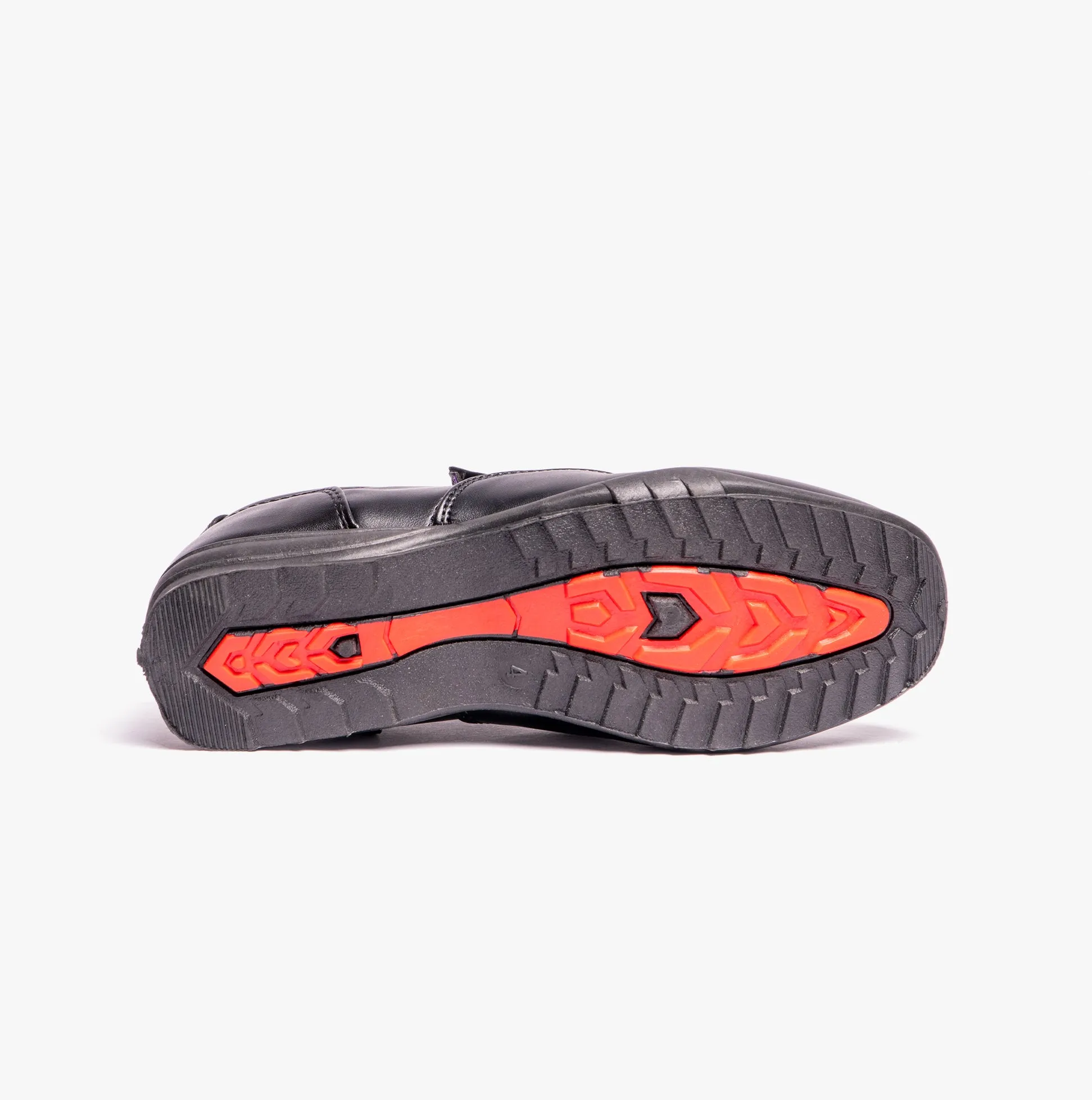 B612A Boys Slip On School Shoes Black