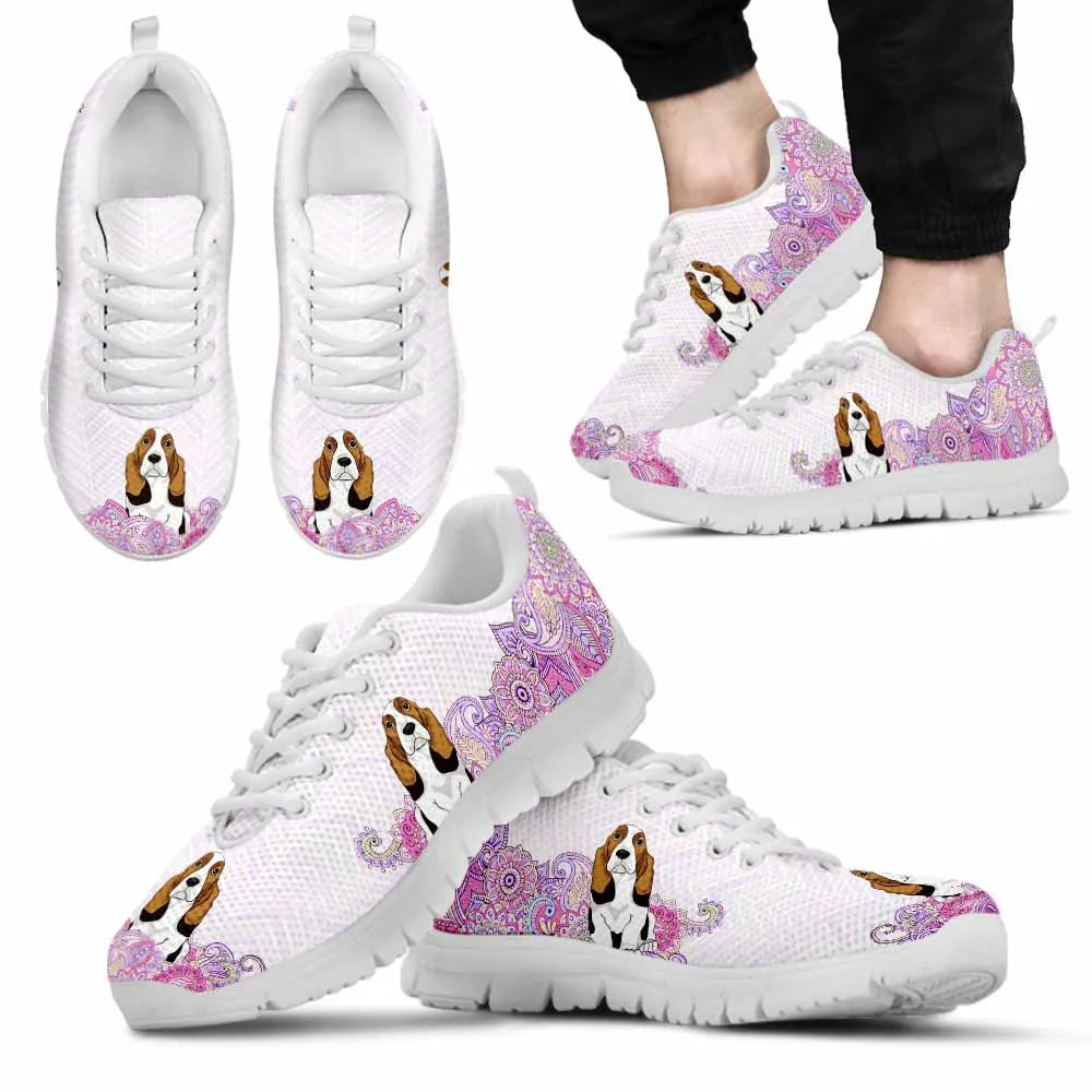 Basset Hound Sneaker, Basset Hound Dog Shoes For Men Women, Basset Hound Shoes