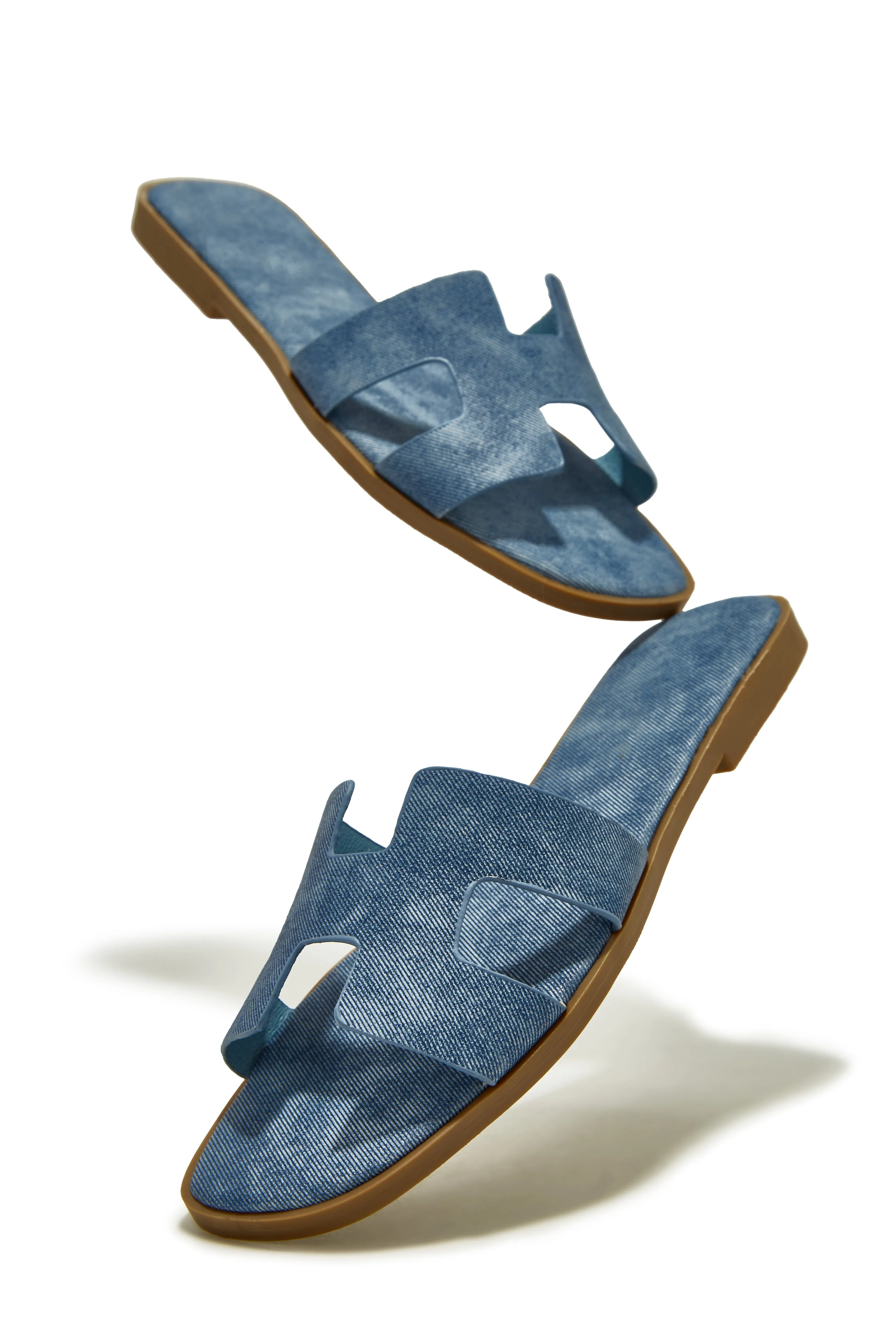 Bianka Slip On Sandals - Denim