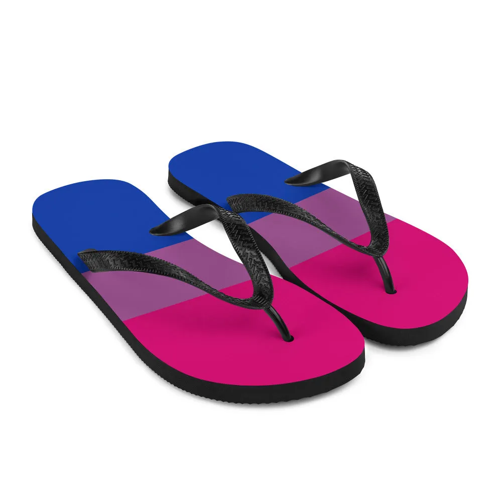 Bisexual Flag Flip-Flops