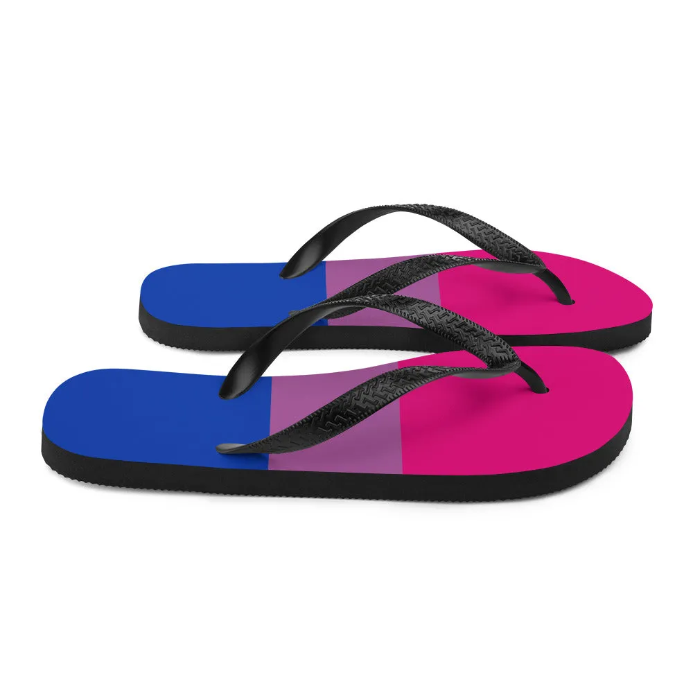 Bisexual Flag Flip-Flops