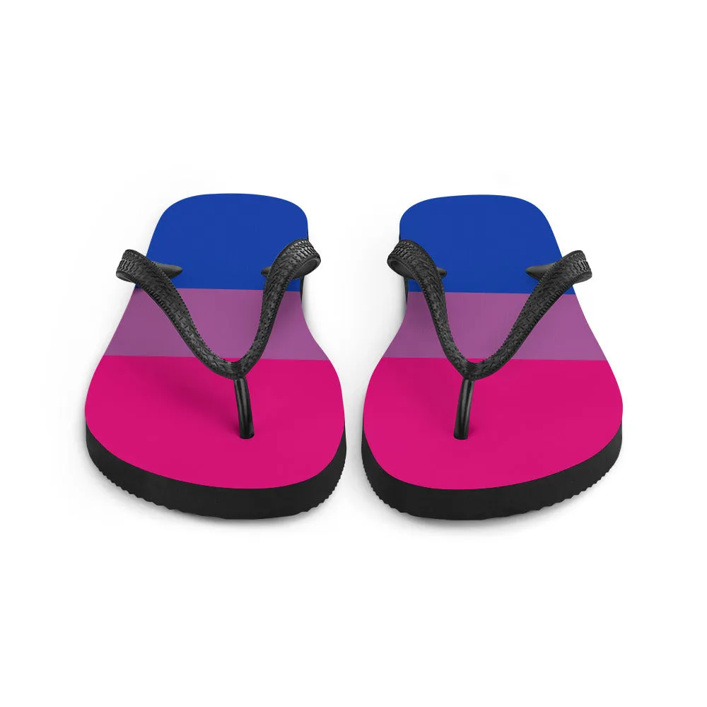 Bisexual Flag Flip-Flops