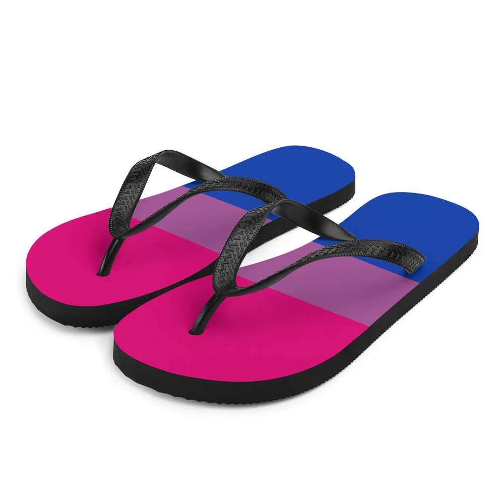 Bisexual Flag Flip-Flops