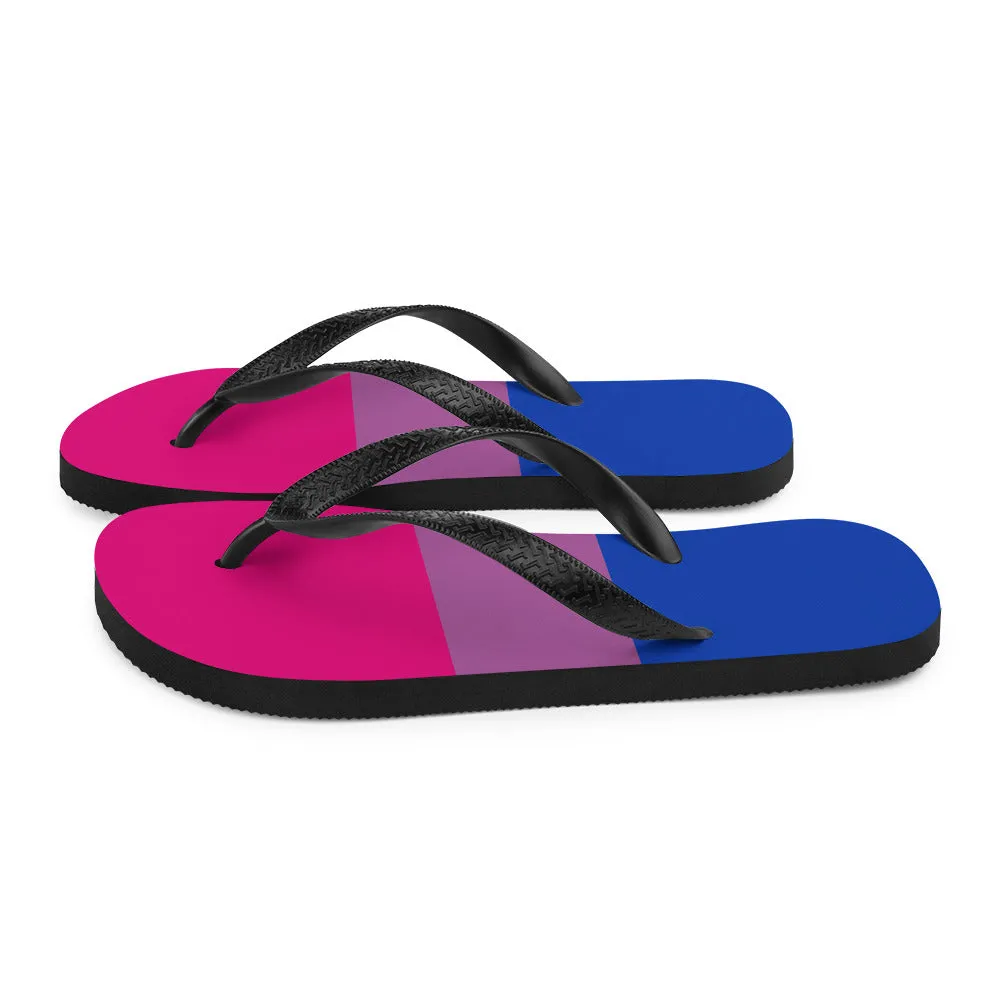 Bisexual Flag Flip-Flops