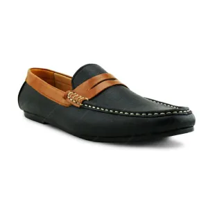 Classico Leather Loafer Black Beige
