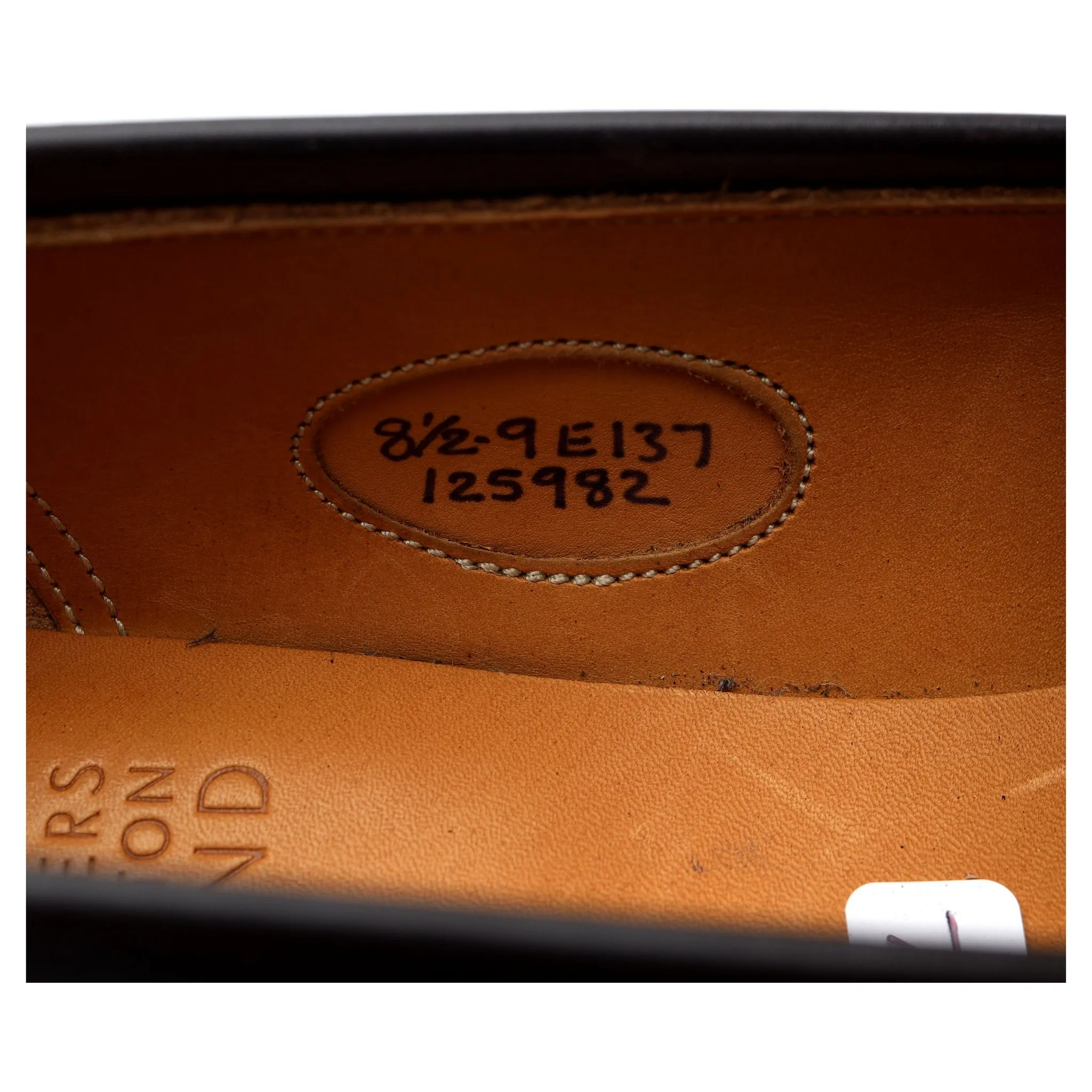 'Duke' Two Tone Brown Leather Loafers UK 8.5 E