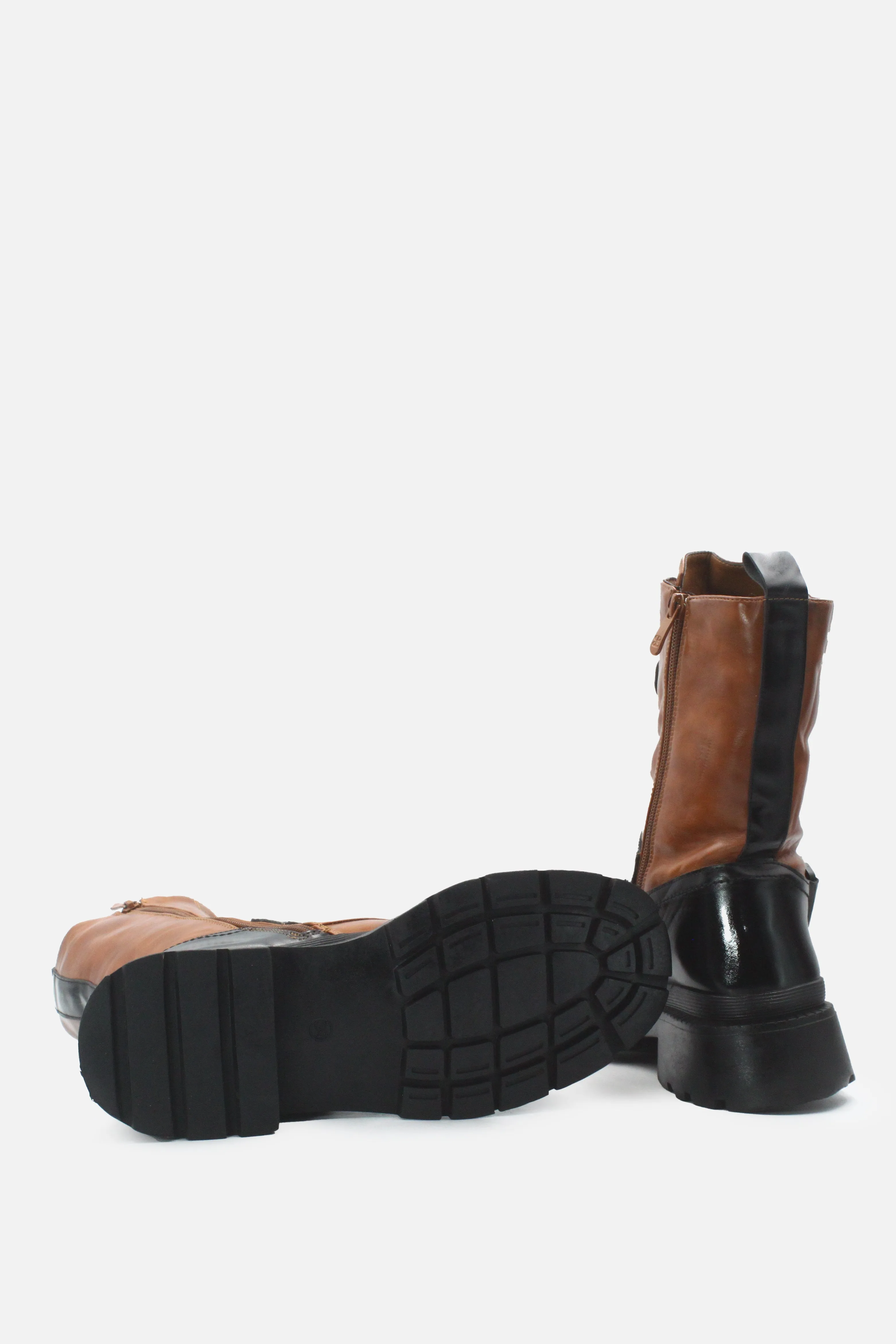 European Brand Zipper Laces Buckle Straps Combat Ankle Boots | 100% Authentic Leather