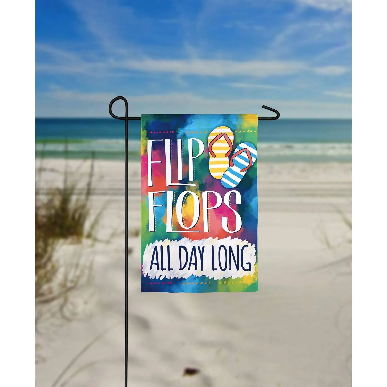 Flip Flops All Day Garden Flag