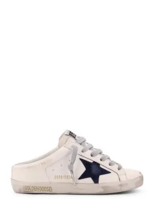Golden Goose - Mules Super-Star Sabot - Blanc/Bleu