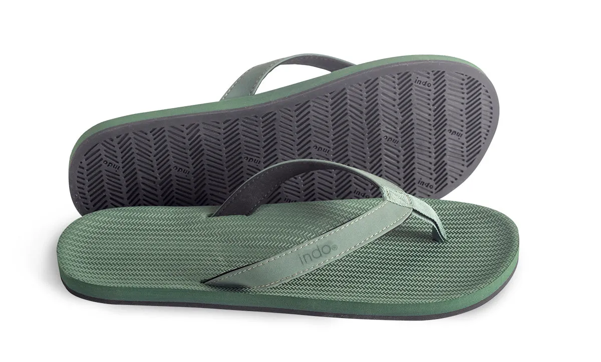 Indosole Essentials Flip Flops Men Leaf