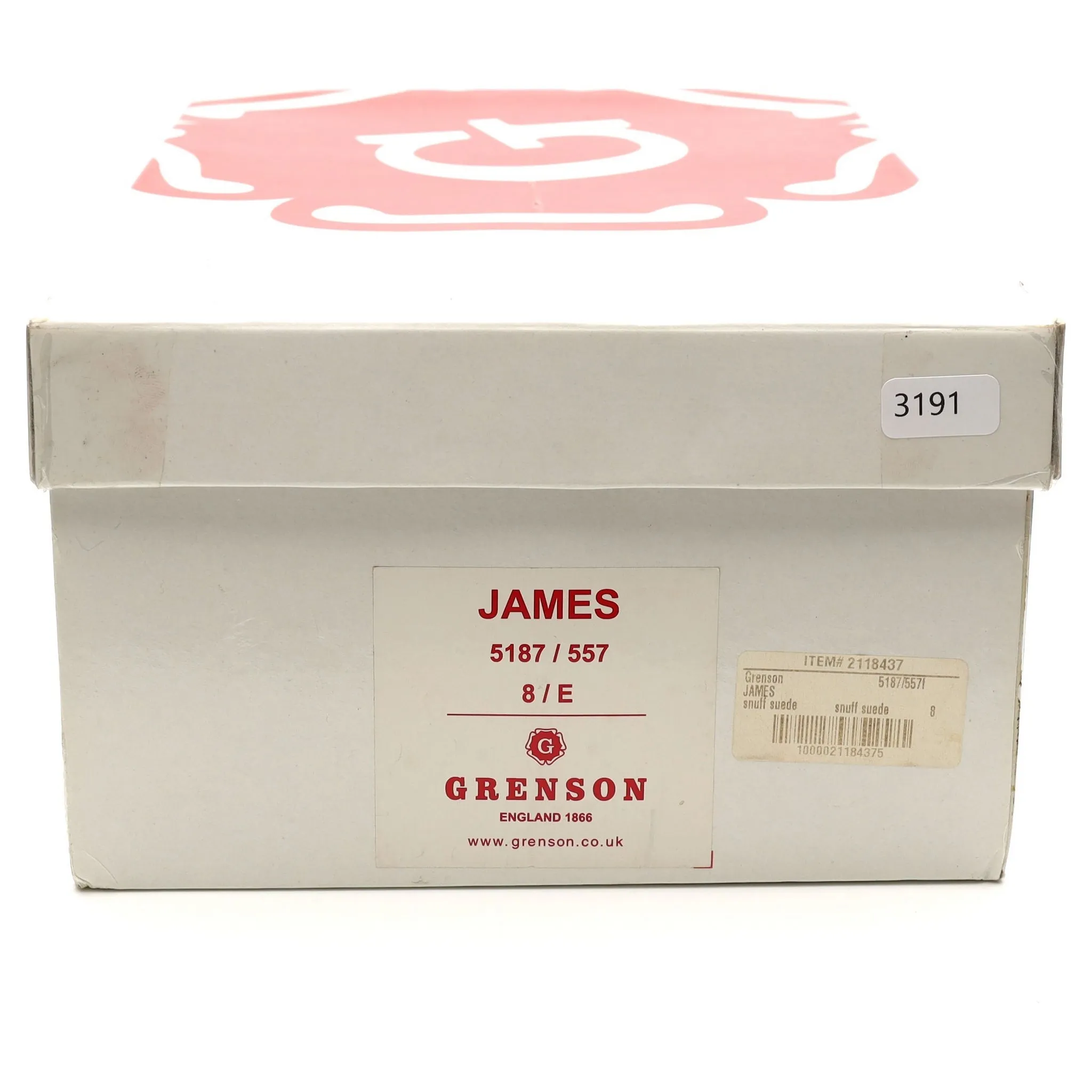 'James' Snuff Brown Suede Loafers UK 8 E