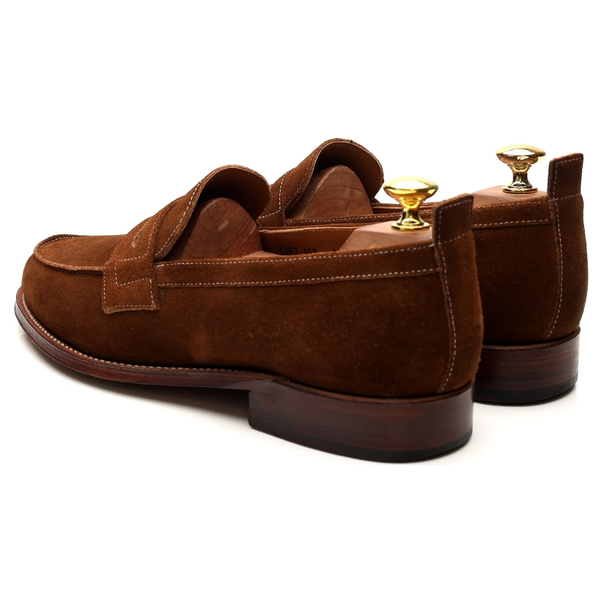 'James' Snuff Brown Suede Loafers UK 8 E
