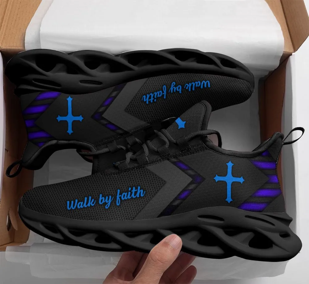 Jesus Black Running Sneakers 3 Max Soul Shoes - Christian Shoes For Men And Women