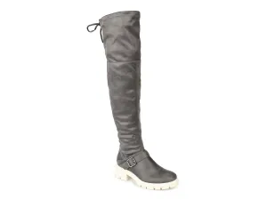 Journee Collection Salisa over-the-knee boots, gray