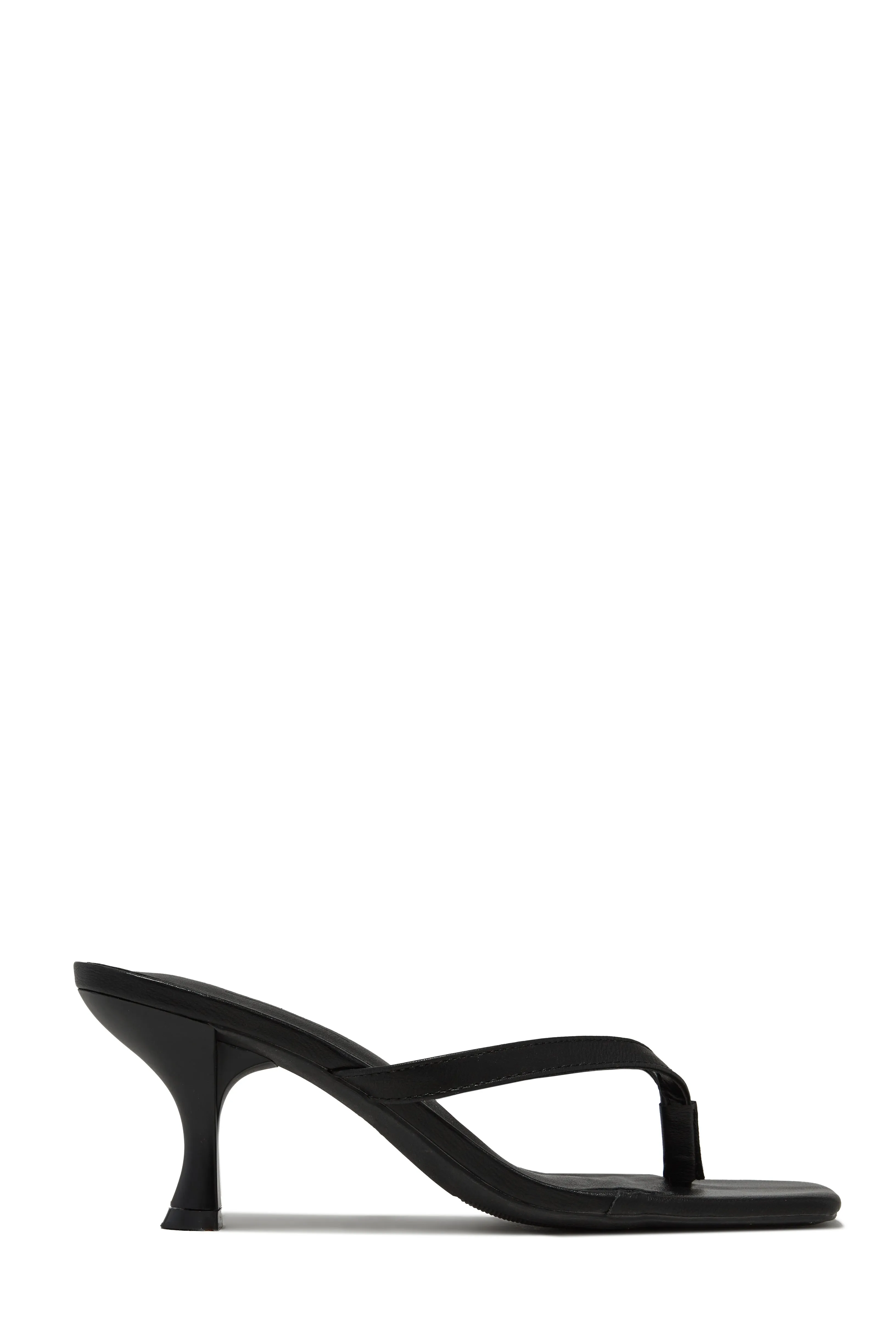 Karley Mid Heel Mules - Patent Nude