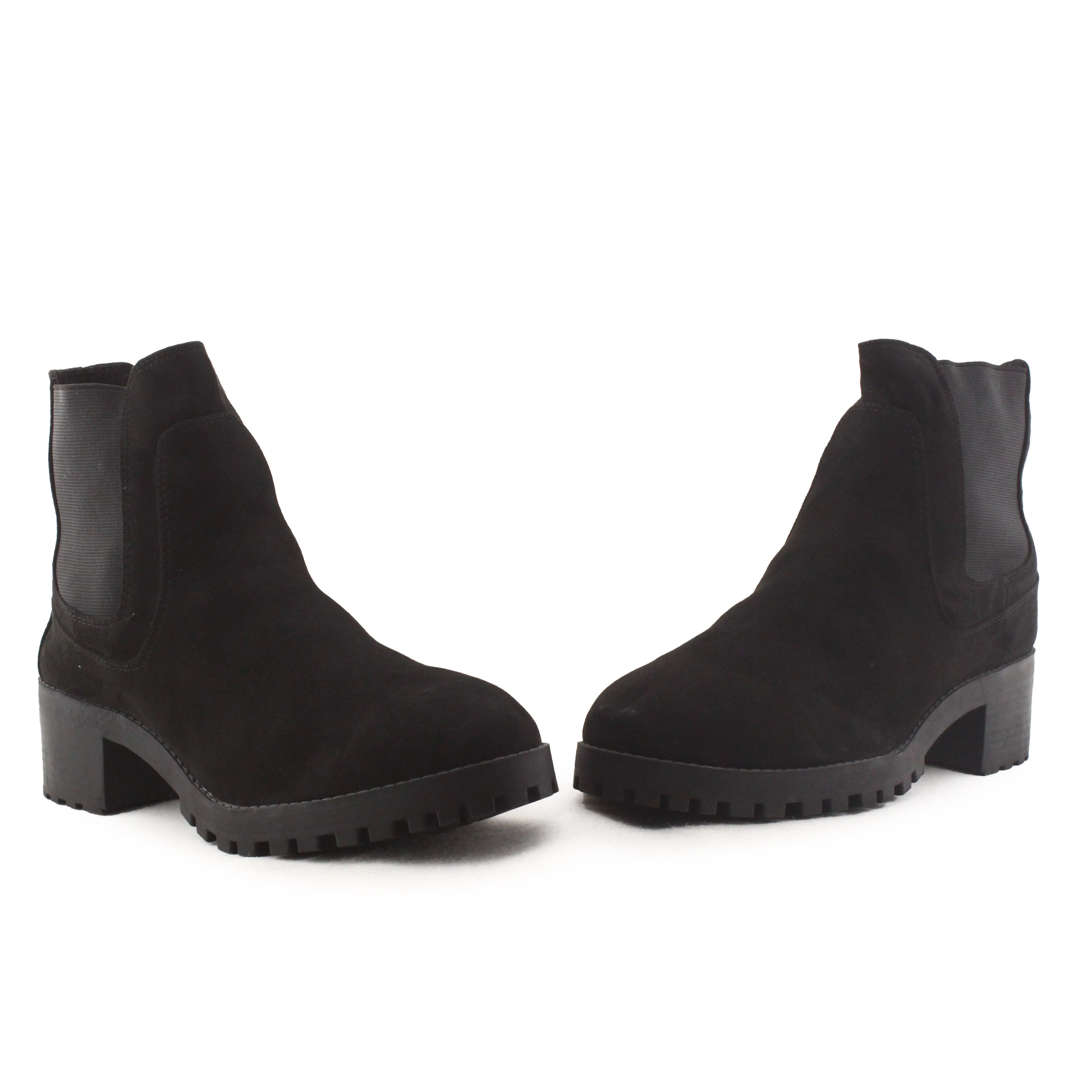 Lefties Stretchable Ankle Boots | Suede