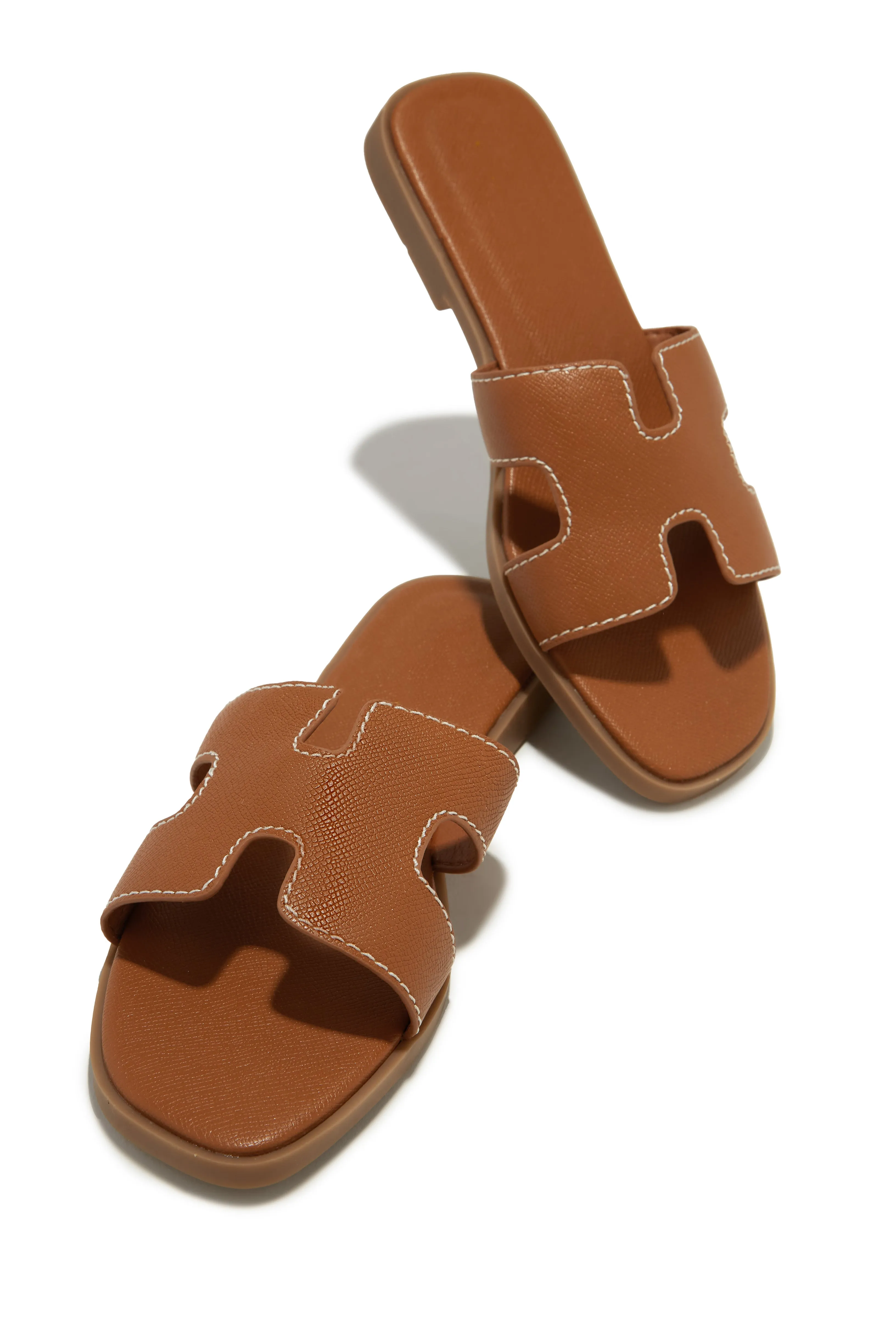 Lucy Slip On Sandals - White