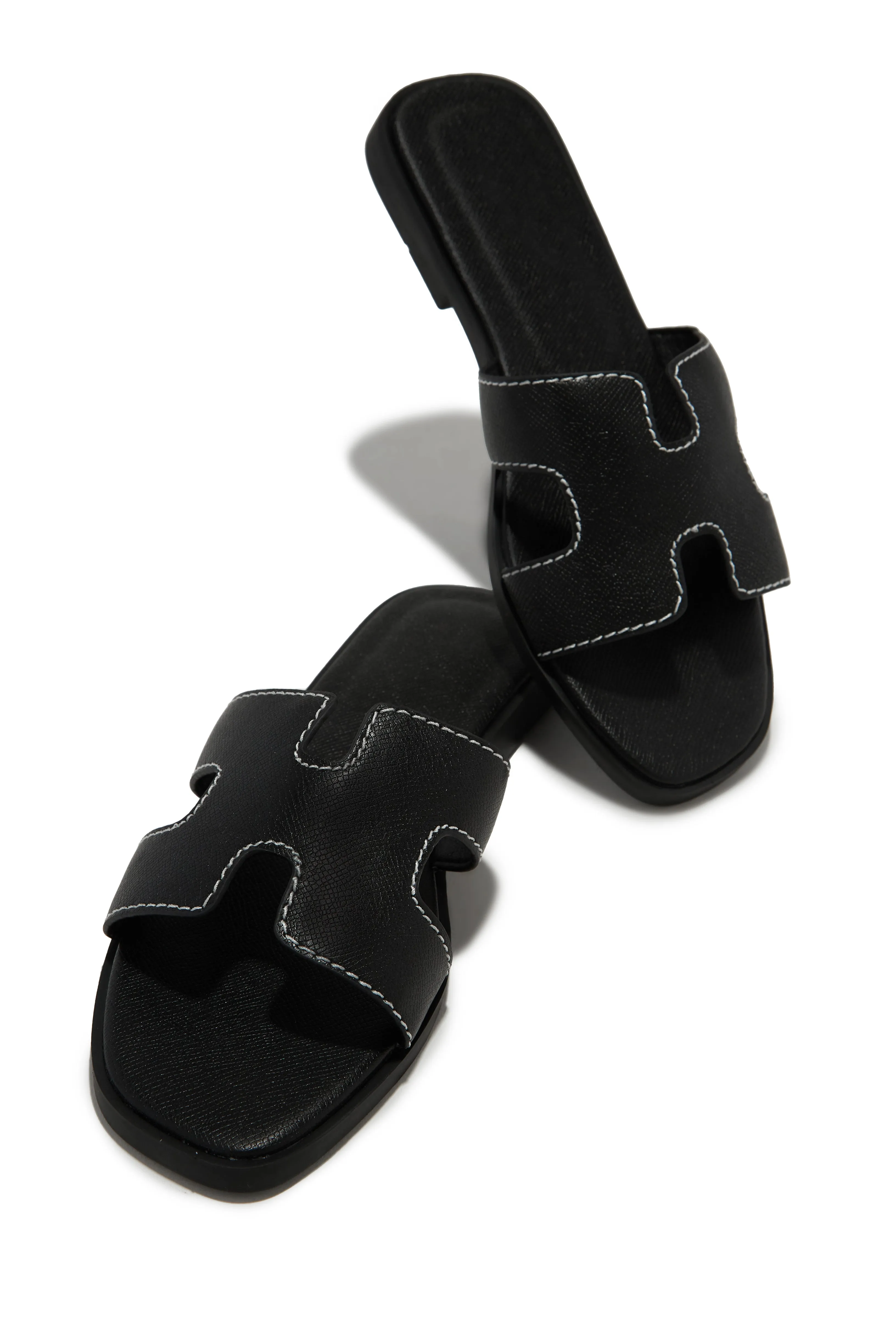 Lucy Slip On Sandals - White