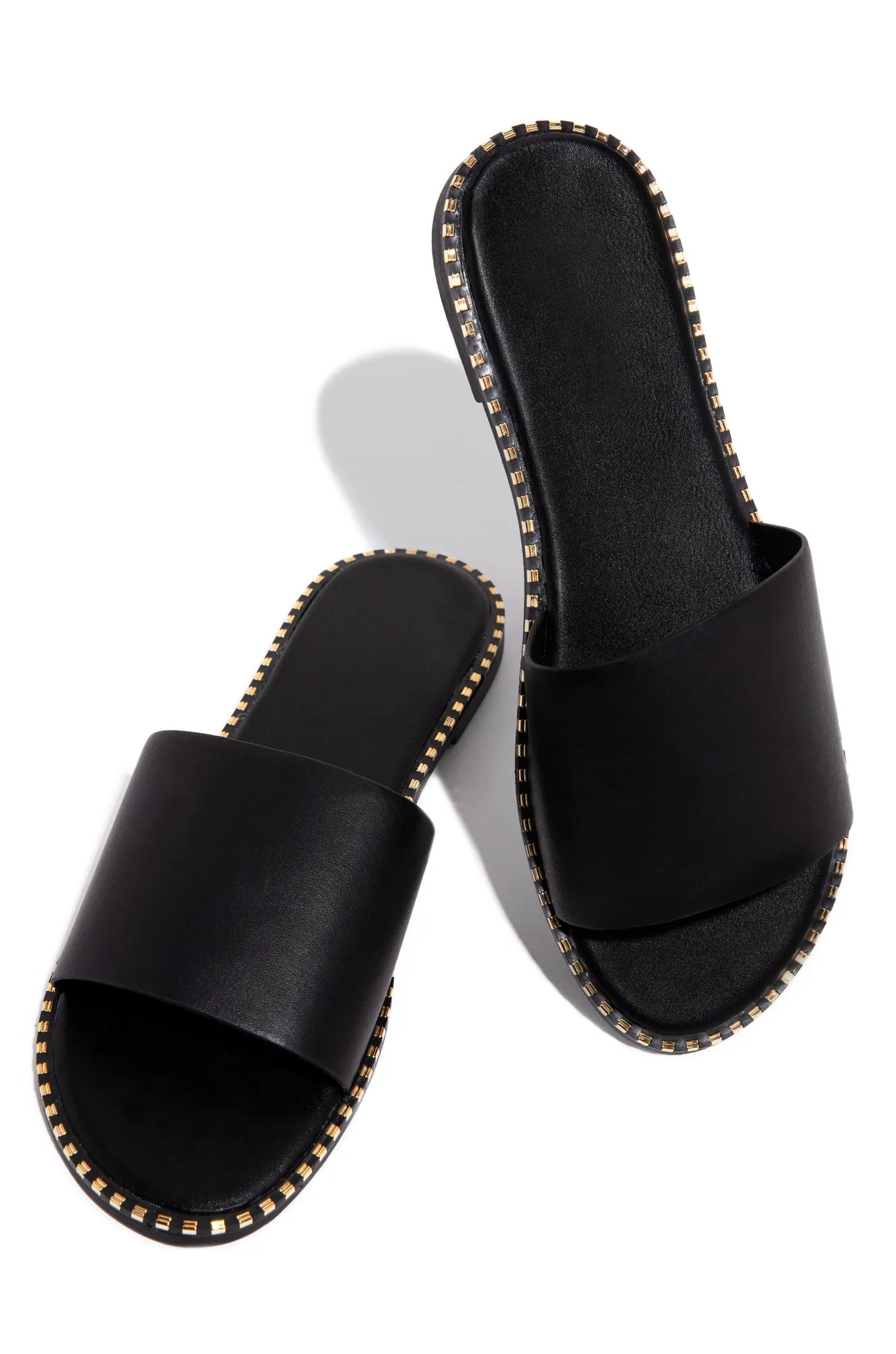 Maui Flat Slip On Sandals - Black