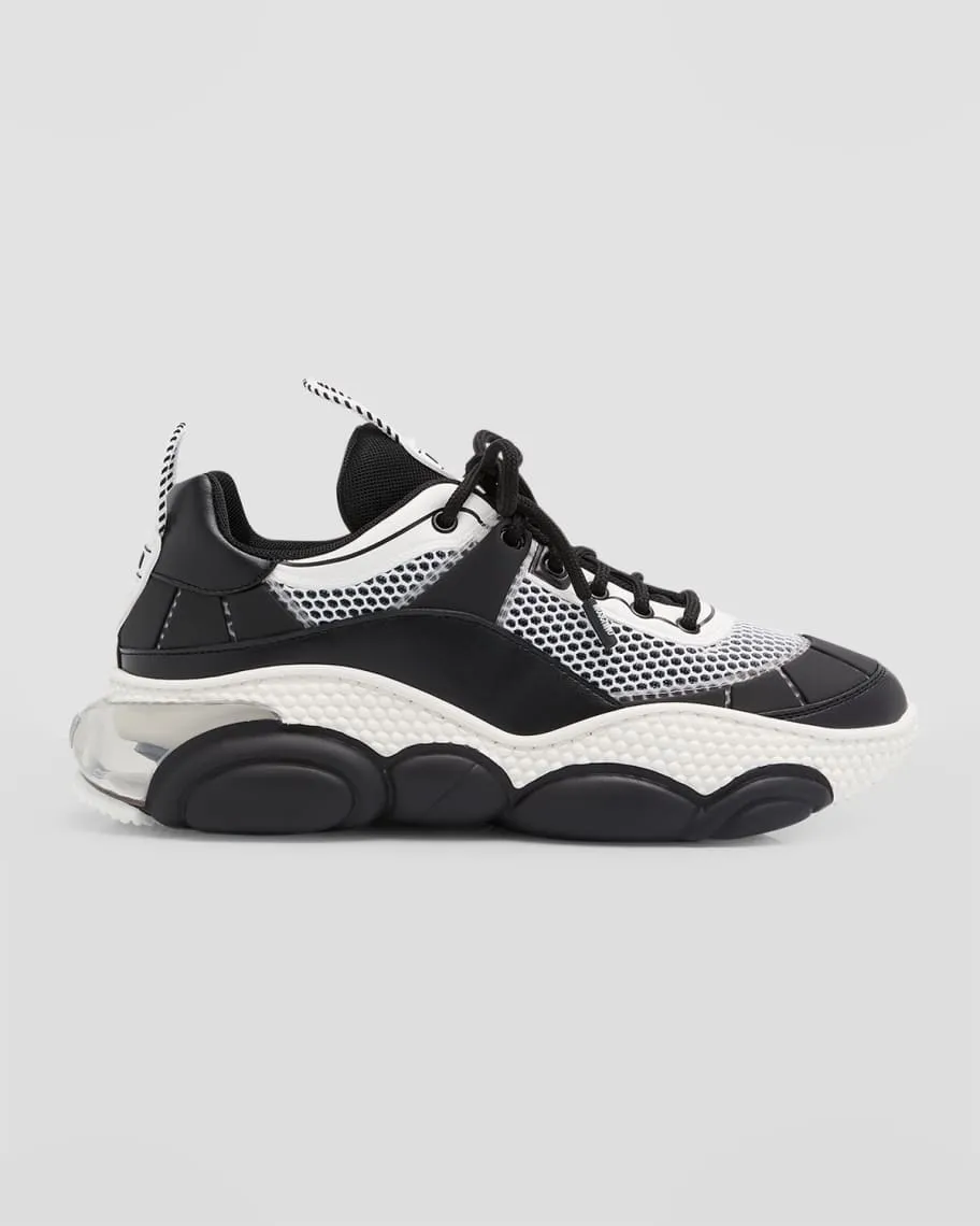 Men's fashion sneakers Teddy Bubble Mesh Moschino