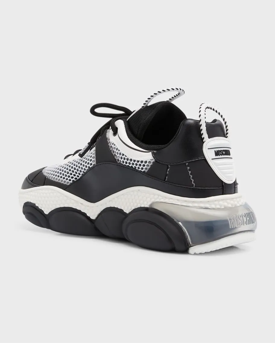 Men's fashion sneakers Teddy Bubble Mesh Moschino