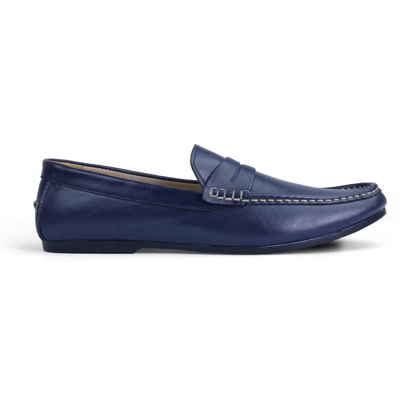 Penny Leather Loafer Soft Navy