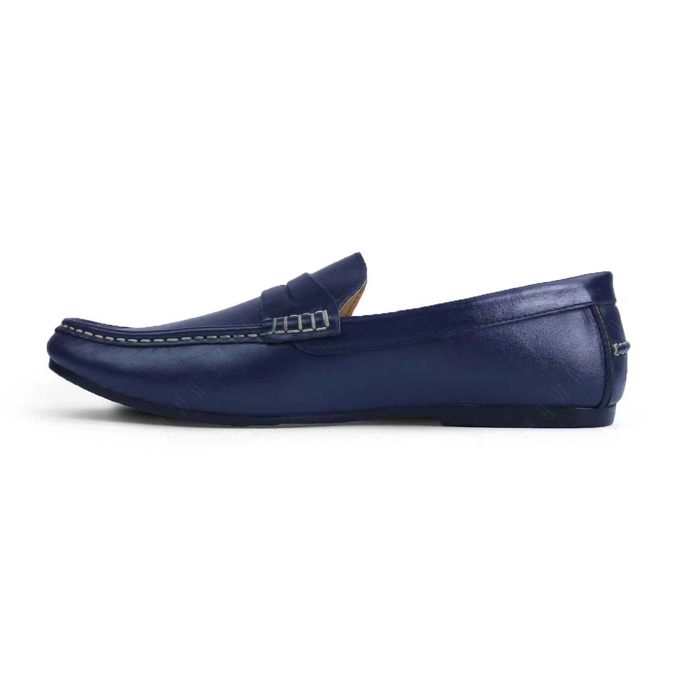 Penny Leather Loafer Soft Navy