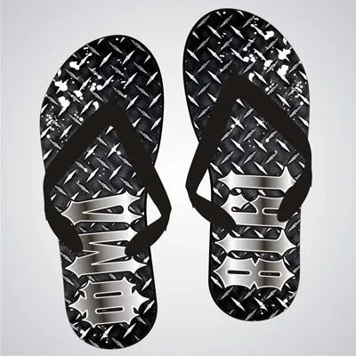 Phi Mu Delta Diamond Plate Flip-Flops - SBL100 - SUB