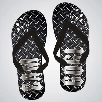 Sigma Alpha Mu Diamond Plate Flip-Flops - SBL100