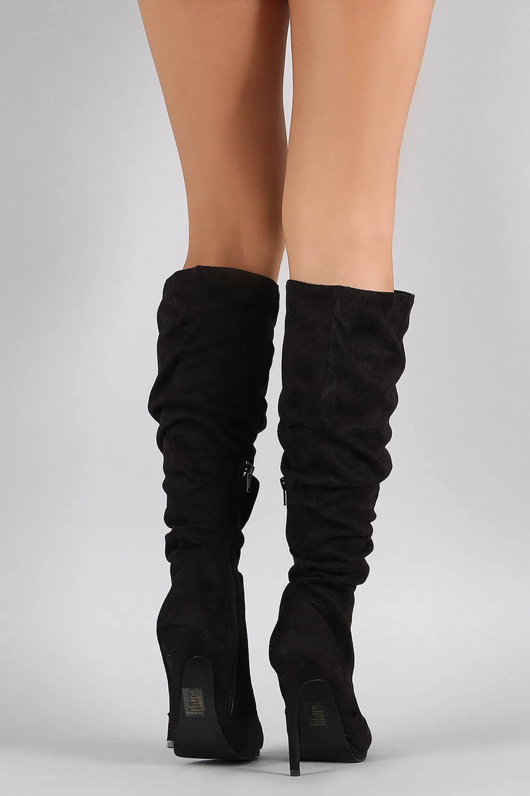 Slouchy Pointy Toe Stiletto Boot