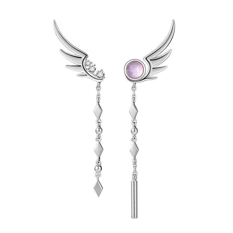 Tassel Dangle Feather Drop Earrings for Women Fine Jewelry Earrings