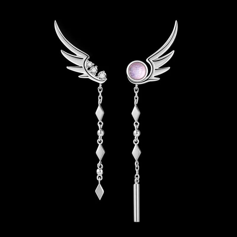 Tassel Dangle Feather Drop Earrings for Women Fine Jewelry Earrings