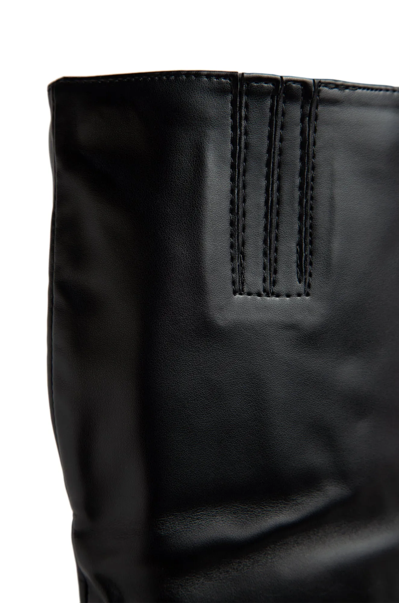 Tyrah Up To The Knee Heel Boots - Black