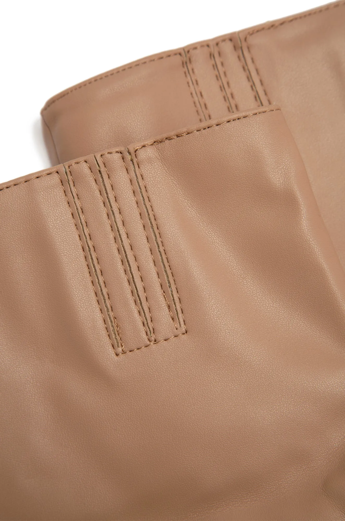 Tyrah Up To The Knee Heel Boots - Nude