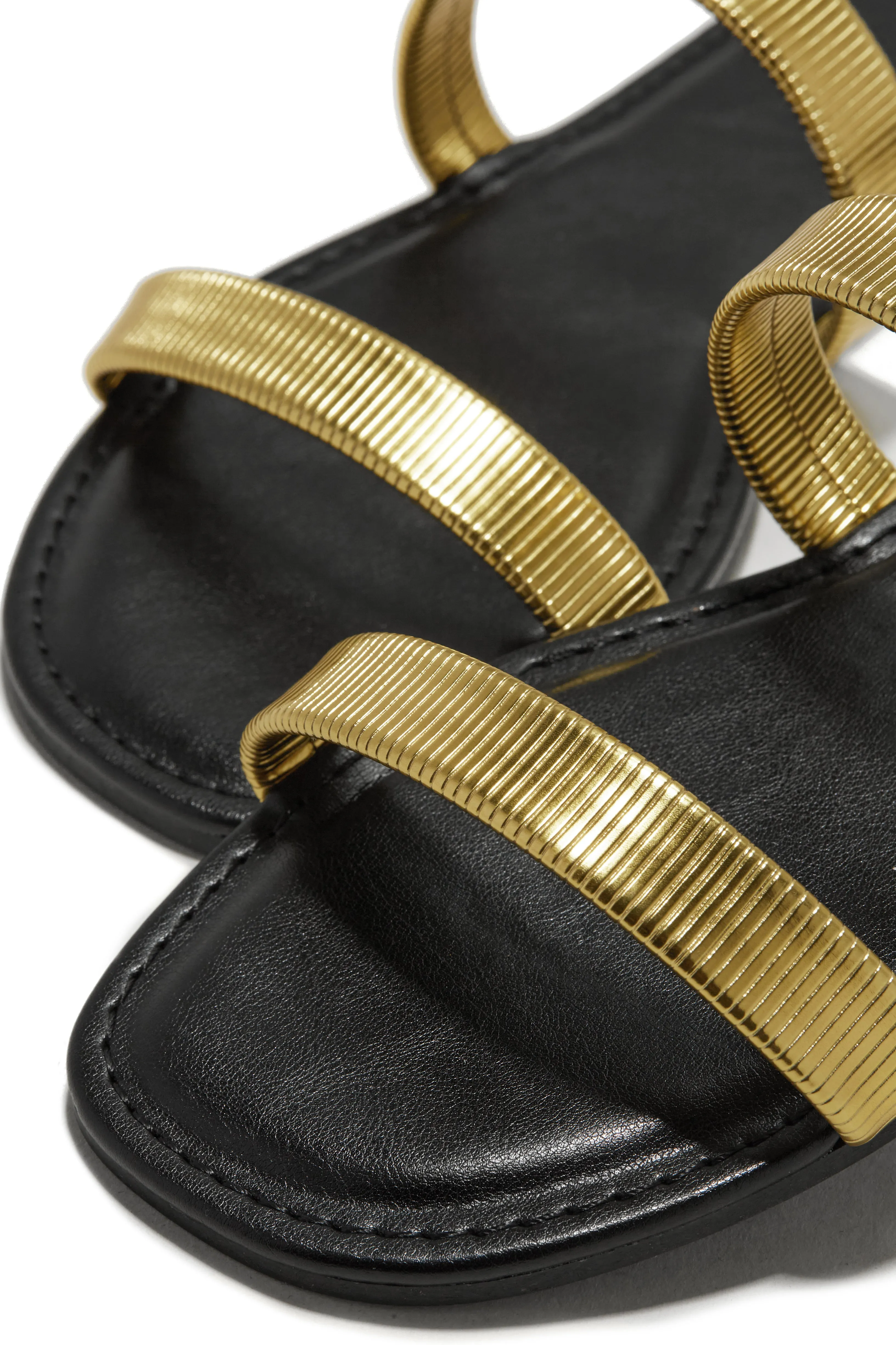 Villa Bonita Slip On Sandals - Gold