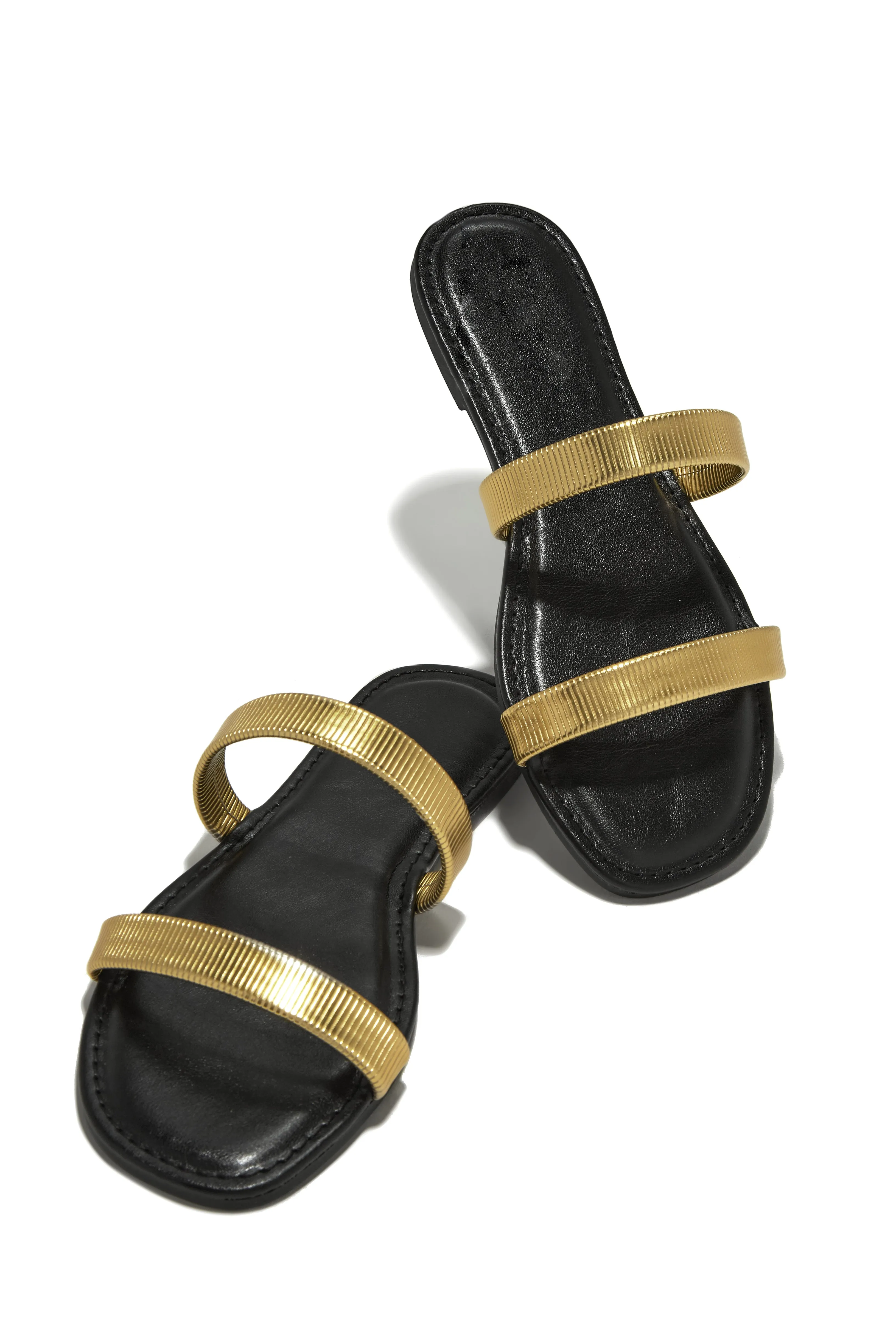 Villa Bonita Slip On Sandals - Gold